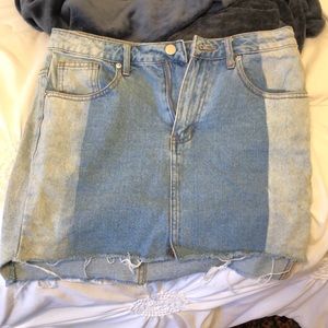 Emory Park two-toned denim skirt